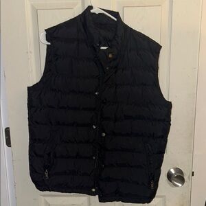 Men's Quilted Black Vest